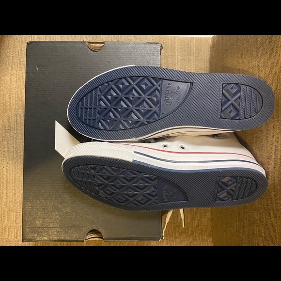 White Eva Lift Converse Hightops - Picture 4 of 5